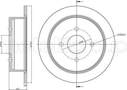 Metelli 23-0649 - Jarrulevy inparts.fi