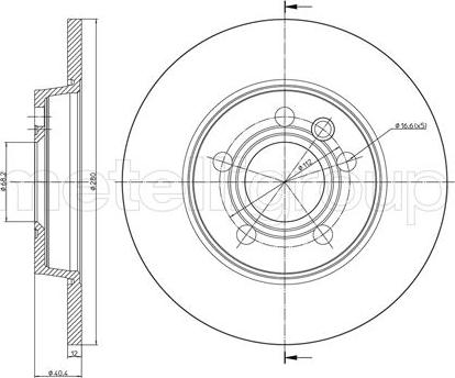 Metelli 23-0657 - Jarrulevy inparts.fi