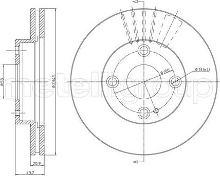 Metelli 23-0668C - Jarrulevy inparts.fi