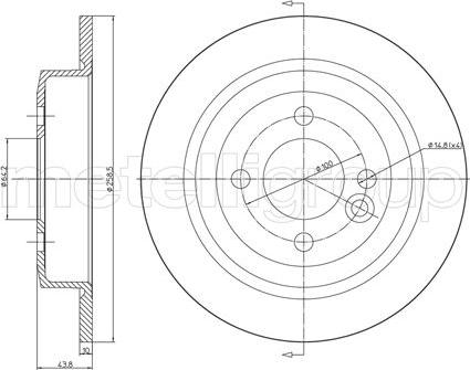 Metelli 23-0667C - Jarrulevy inparts.fi