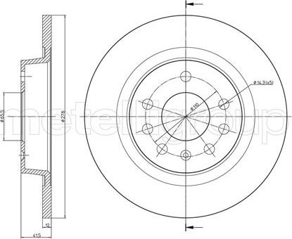 Metelli 23-0609C - Jarrulevy inparts.fi