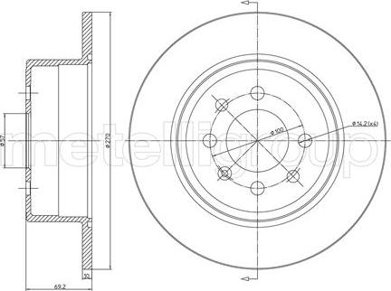 Metelli 23-0606C - Jarrulevy inparts.fi