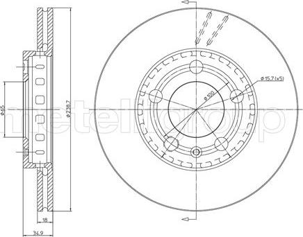 Metelli 23-0614C - Jarrulevy inparts.fi