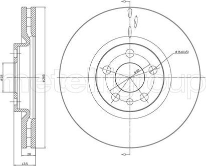 Metelli 23-0615C - Jarrulevy inparts.fi