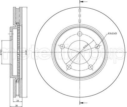 Metelli 23-0689C - Jarrulevy inparts.fi