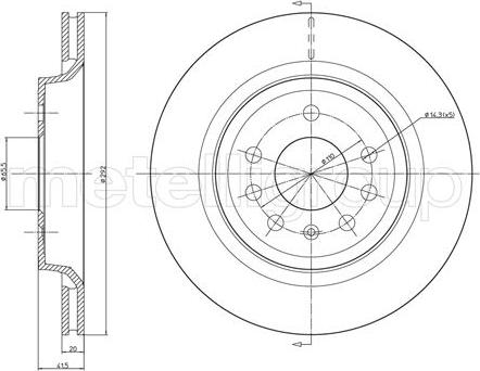 Metelli 23-0682C - Jarrulevy inparts.fi