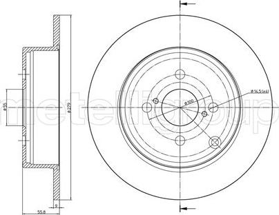 Metelli 23-0635C - Jarrulevy inparts.fi