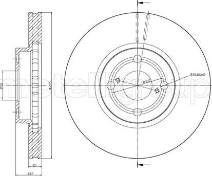 Metelli 23-0638C - Jarrulevy inparts.fi