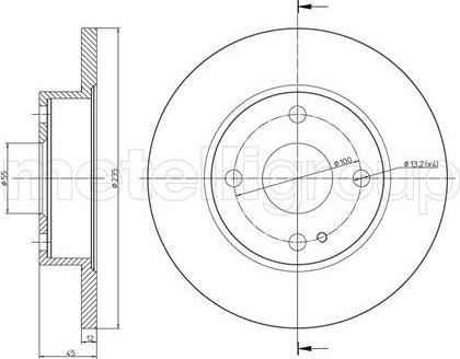 Metelli 23-0620 - Jarrulevy inparts.fi