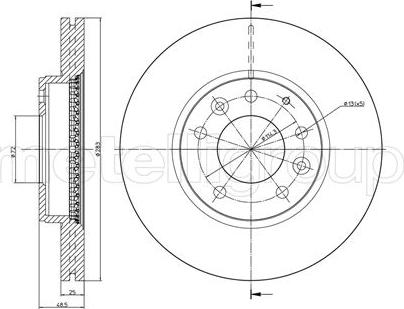 Metelli 23-0621C - Jarrulevy inparts.fi