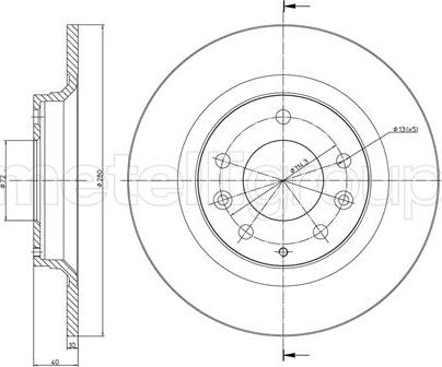 Metelli 23-0622C - Jarrulevy inparts.fi