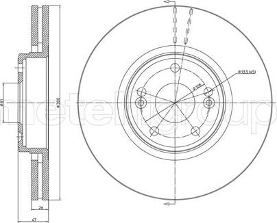 Metelli 23-0675C - Jarrulevy inparts.fi