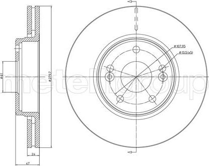 Metelli 23-0676C - Jarrulevy inparts.fi