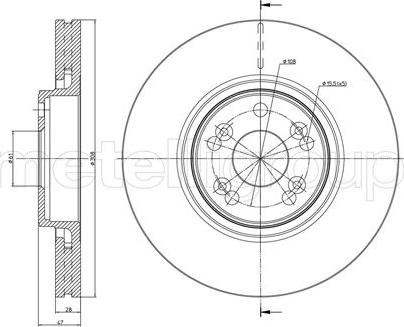 Metelli 23-0673C - Jarrulevy inparts.fi