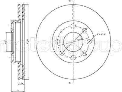 Metelli 23-0096 - Jarrulevy inparts.fi