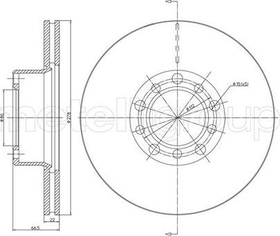 Metelli 23-0047 - Jarrulevy inparts.fi