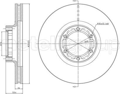 Metelli 23-0051 - Jarrulevy inparts.fi