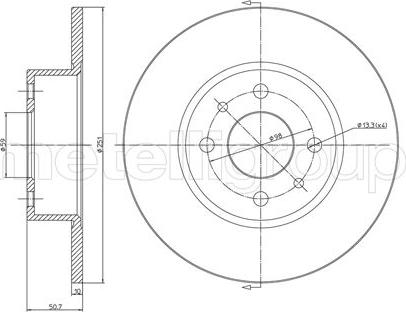 Metelli 23-0193C - Jarrulevy inparts.fi