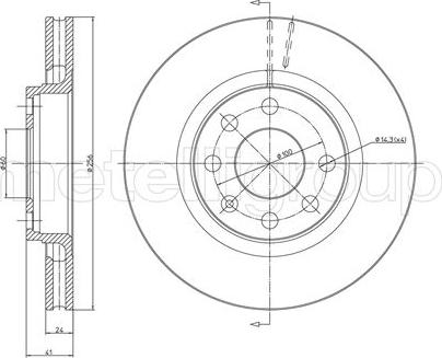 Metelli 23-0166 - Jarrulevy inparts.fi