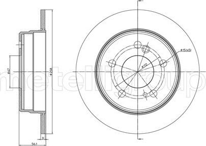 Metelli 23-0104 - Jarrulevy inparts.fi