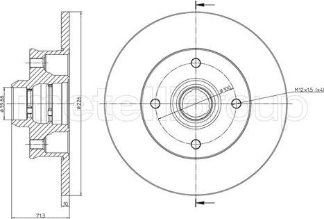 Metelli 23-0117 - Jarrulevy inparts.fi