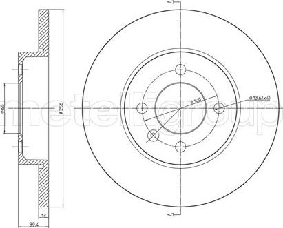 Metelli 23-0186C - Jarrulevy inparts.fi