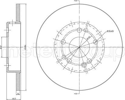 Metelli 23-0124C - Jarrulevy inparts.fi