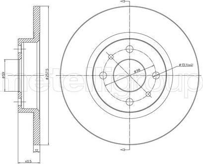 Metelli 23-0179 - Jarrulevy inparts.fi