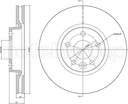 Metelli 23-0896C - Jarrulevy inparts.fi