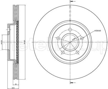 Metelli 23-0892C - Jarrulevy inparts.fi