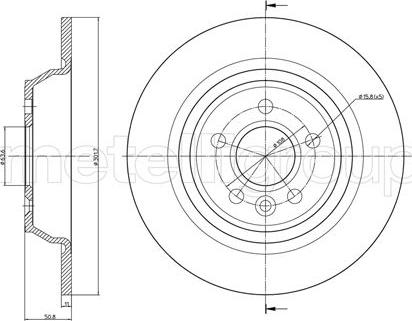 Metelli 23-0897C - Jarrulevy inparts.fi