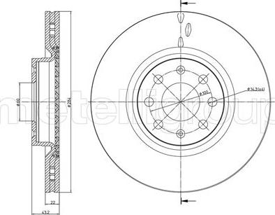 Metelli 23-0859C - Jarrulevy inparts.fi