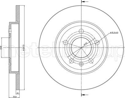 Metelli 23-0855C - Jarrulevy inparts.fi