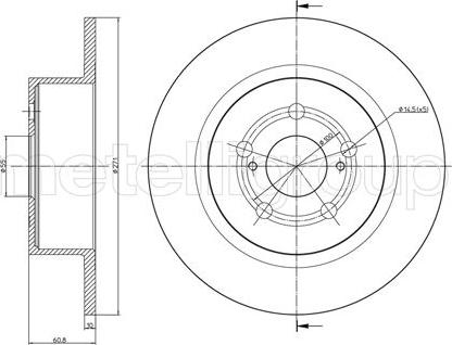 Metelli 23-0856C - Jarrulevy inparts.fi