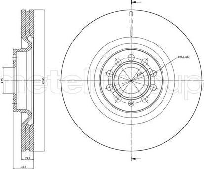 Metelli 23-0851C - Jarrulevy inparts.fi