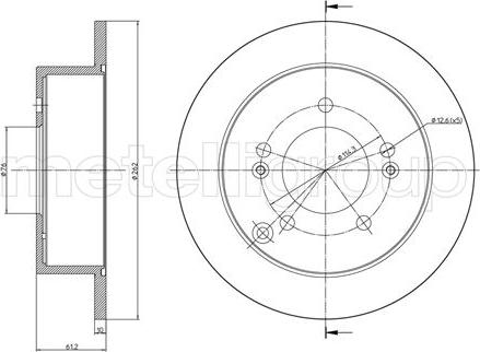 Metelli 23-0869C - Jarrulevy inparts.fi