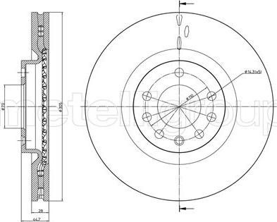 Metelli 23-0860C - Jarrulevy inparts.fi