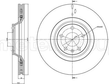 Metelli 23-0868C - Jarrulevy inparts.fi