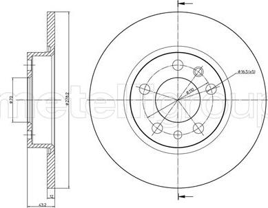 Metelli 23-0862C - Jarrulevy inparts.fi