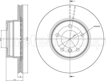 Metelli 23-0809C - Jarrulevy inparts.fi