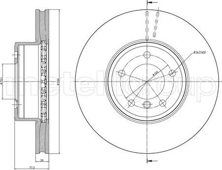 Metelli 23-0805C - Jarrulevy inparts.fi