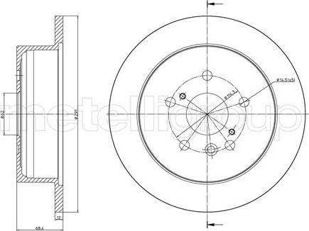 Metelli 23-0802C - Jarrulevy inparts.fi