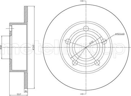 Metelli 23-0807C - Jarrulevy inparts.fi