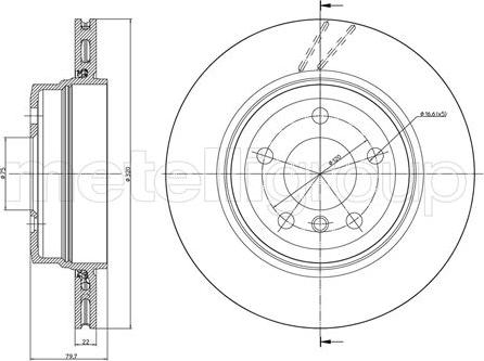 Metelli 23-0813C - Jarrulevy inparts.fi