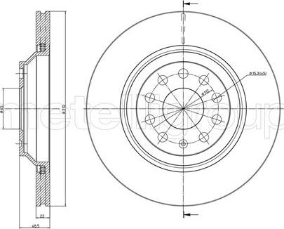 Metelli 23-0889C - Jarrulevy inparts.fi