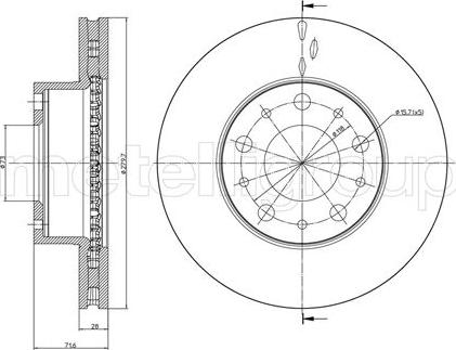 Metelli 23-0884C - Jarrulevy inparts.fi