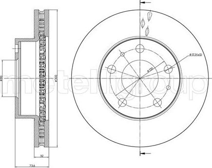 Metelli 23-0885C - Jarrulevy inparts.fi