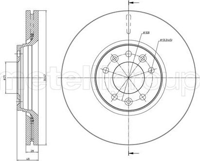 Metelli 23-0886C - Jarrulevy inparts.fi