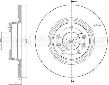 Metelli 23-0888C - Jarrulevy inparts.fi