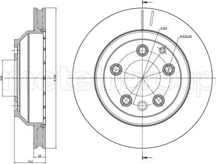 Metelli 23-0883C - Jarrulevy inparts.fi